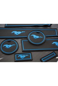 Resim DK Tuning Mustang 6 2015-2019 Uyumlu Araç Içi Silikon Kaymaz Ped Kaplama Seti 