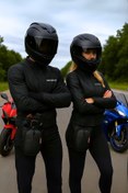 Resim Motobros Karbon Desenli Deri Motosiklet Bacak Çantası 3 Gözlü (SU GEÇİRMEZ) 