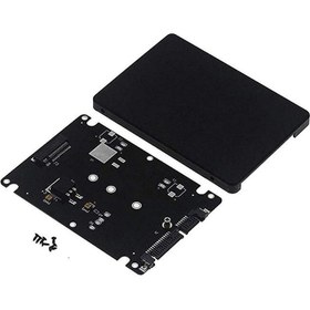 Resim M.2 Ngff - 2,5 Inç Sata Ssd/msata - Sata Adaptör Kartı Kutusu (Pc Adaptörü M2 +M Masaüstü Soketi Ngff Için B Tuşu) (Yurt Dışından) 