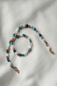 Resim badeaccessories Sertifikalı Apatit, Güneş Taşı, Ay Taşı Amorf Doğaltaş Kolye 
