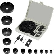 Resim Markport 16 Parça Panç Seti Ağaç Kesme Testere Matkap Ucu Takımı Alçıpan Tavan Kesme 