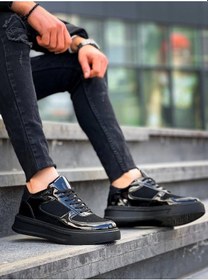 Resim Kb-x8 Kuback Siyah Rugan Yüksek Siyah Taban Günlük Spor Ayakkabı Beyaz 