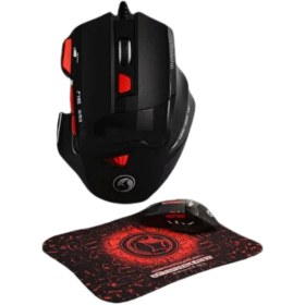 Resim Işıklı Oyuncu Mouse ve Mousepad Seti Ergonomik Tasarım ve Rgb Aydınlatma 