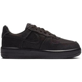 Resim Nike Air Force 1 Stussy Çocuk Spor Ayakkabı Dd1578-001 Siyah 