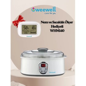 Resim Yemek Yapma Seti: Yoğurt Makinesi ve Higro Termometre Hediye, Beyaz Renkli, Pratik Kullanım 