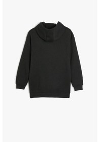 Resim Koton Erkek Çocuk Batman Kapşonlu Sweatshirt Lisanslı Uzun Kollu SIYAH 