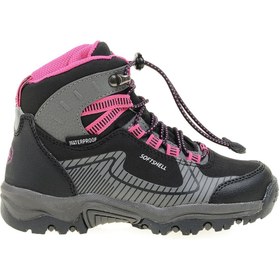 Resim Hammer Jack Tomas Su Geçirmez Siyah-Pembe Kız Çocuk Bot & Bootie 20117-F 