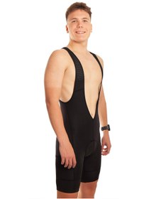 Resim Jordanred Siyah, Airmesh Pedli :: Askılı Kısa Bisiklet Taytı 