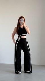 Resim Hadise Crop Bağlama Takım Siyah 