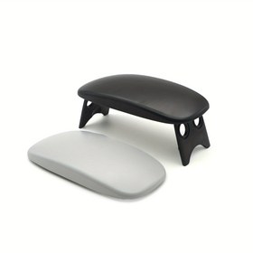 Resim Katlanabilir Yükseklikli Plastik Tırnak Sanatı El Yastığı - Hipoalerjenik Ergonomik Bilek Desteği, Japon Tarzı Tasarım ile Oturma veya Yastık Olarak Çift Kullanım için Manikür Salonu & Evde Manikür 