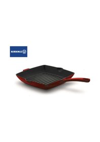 Resim Korkmaz Casta Kare Grill Döküm Tava 26x26 CM - Kırmızı 
