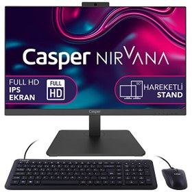 Resim Nirvana A60.5700-BV00A Ryzen 7 5700U 23.8" 16 GB RAM 500 GB NVMe SSD Gen4 W11Home All In One Bilgisayar 