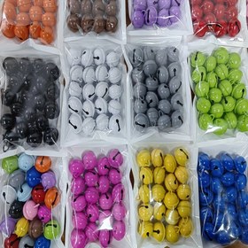 Resim 20 adet Kedi ve Köpek Çan Kolye Seti, 22mm Porselen Çanlar, Çok Fonksiyonlu Dekoratif Eğitim Oyuncakları, Demir Malzeme, Tüm Irklar için Şeker Renkli Kolyeler 