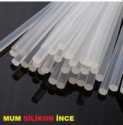 Resim İnce Mum Silikon 7.2 MM İnce Çubuk Silikon 30 CM 1 KG Mum 