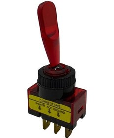 Resim Çıt-çıt Anahtar Işıklı Kırmızı 3 Fişli N11.6749 