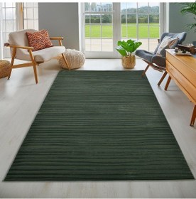 Resim Latte Yumuşak Peluş Dokulu Yeşil Çocuk Odası Oturma Odası Salon Mutfak Halısı Y473a Wm26 Yeşil 