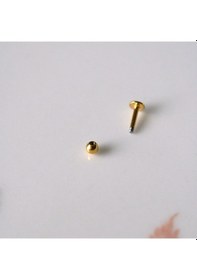 Resim Cerrahi Çelik Top Piercing Tragus Helix Lob Conch Kııkırdak 6 Mm Gold Renk Gold 