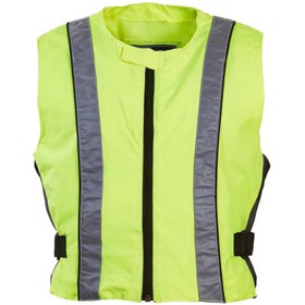 Resim Gms Taslan 330D Reflektörlü Motosiklet Yeleği - Yellow Fluo 