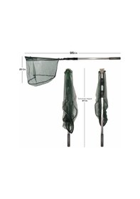 Resim Balza Teleskobik Saplı Üçgen Katlanabilir Karides Ve Balık Kepçesi 170 Cm-9100 