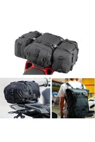Resim ebakbak Motosiklet Lüx Sırt Çantası,arka Ve Yan Çanta Olma Özellikli Waterproof Motor Touring Çanta 20 Litre 