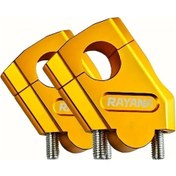 Resim Fochsia Altın 22mm Cnc Alüminyum Motosiklet Yükseltme Ve Arka Kaydırma Seti 