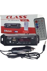 Resim Class Usb-402 Oto Teyp Çevirici Bord Usb/tf/fm/aux Bluetooth Konuşmalı Mikrofonlu 