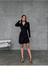 Resim GİZONLY Pileli Blazer Ceket Elbise 