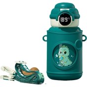 Resim Zhouhuan3 Shop ZHOUHUAN3SHOP 316 Çocuk Yalıtımlı Bardak Akıllı Silikon Kollu Saman Bardaklar Okul Su Bardakları (Yurt Dışından) 