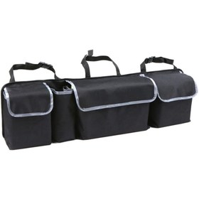 Resim Ankaflex Purse Araç Içi Bagaj Organizer 4 Cepli Oto Koltuk Arkası Eşya Düzenleyici Toplayıcı Çanta 