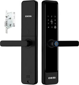 Resim Desi QUiC Q016 Akıllı Kilit ve Kale Otomatik Kilitlenen Mekanik Kilit IOS Android Uyumlu - Parmak İzi -Tuş Takımı - Kart Okuyucu 