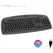 Resim Frisby FK-130EU USB Ingilizce Siyah Q mm Klavye 
