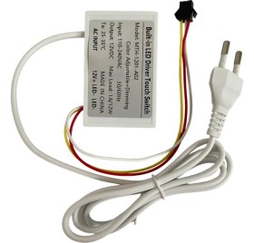 Resim 220V Girişli Renk Ayarlanabilir Dokunmatik (Touch) Ayna Arkası Sensör 12V 1A Banyo Aynası Sensörü Mobilya Sensörü 