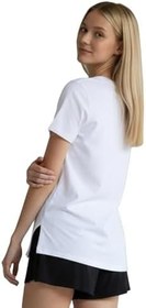Resim Aso Kadın Beyaz Günlük Stil T-Shirt 25YK014-BYZ 