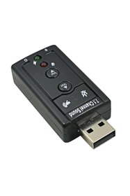 Resim CNL 7.1 USB Ses Kartı Virtual Sound 3D - Win 7 Win 8 Win 10 PC Laptop 