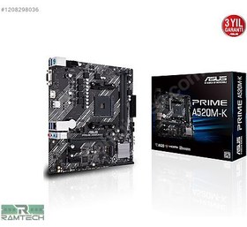 Resim Asus A520M-K ANAKART RYZEN 5 5500 İŞLEMCİ 16GB RAM BUNDLESET 