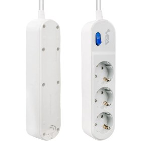 Resim Vea Dxt Vea ve VEGA103 A Class 3lü Anahtarlı 1.5 Metre Akım Korumalı Grup Priz (Made In Malaysıa) 