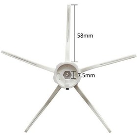 Resim Roborock Q7 Max Uyumlu 2li Beyaz Yan Fırça 
