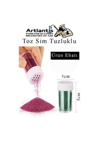 Resim Altın Gümüş Kırmızı Mavi Toz Sim Tuzluklu 7 Gr 4 Adet Renkli Toz Sim Epoksi Reçine Okul Etkinlik Dekarasyon Slime 