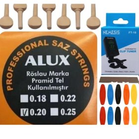 Resim Alux 0.20 Pramid Uzun Sap Bağlama Teli 5'Li Ekonomik Set 