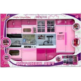 Resim Mutfak Seti Oyuncak Şef Mutfak Seti 4 Lü Buzdolabı Fırın Lavabo B 