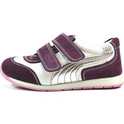 Resim Toddler 47293 Hakiki Deri Mor Ortopedik Cırtlı Kız Çocuk Spor Ayakkabı 