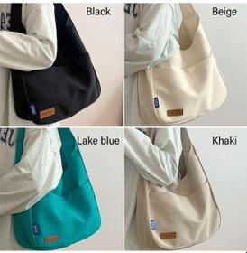 Resim Dancemonkey Yeni Trendy Siyah Omuz Öğrenci Koltuk Kapasiteli Kanvas Kadın Günlük Çantası Çantası Çanta Büyük Altı Kg Siyah 