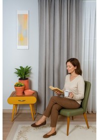 Resim Desenli Dökümlü Jakarlı Kalın Fon Perde Salon, Oturma Odası, Yatak Odası Gri 