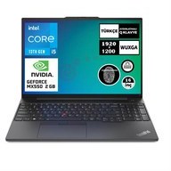 Resim Lenovo Thinkpad E16 G1 21JN005PTX013 i5-1335U 40 GB 2 TB MX550 16" Wuxga W11P Dizüstü Bilgisayar 