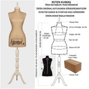 Resim Videolu Ürün-36 Beden Keten Kumaşlı Terzi Prova Mankeni 527201036 