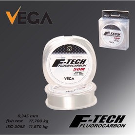Resim Vega F-Tech Fluorocarbon 50Mt 0,345 Mm Misina 