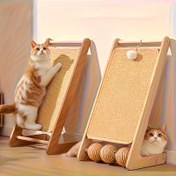 Resim Ekstra Büyük Çift Taraflı Kalınlaştırılmış Kedi Kaşıma Postu - Dayanıklı Sisal Halat, Kaymaz Taban, Tüm Kedi Boyutları İçin Uygun, saç tokası Bileyerek Mobilya Koruması İçin Çift Taraflı Kullanım, Kedi saç tokası Bakımı, Modern Evcil Hayvan Aksesuarı, Kaliteli Evcil Hayvan Ürünü 