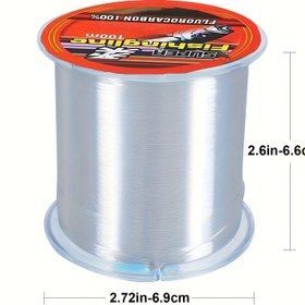 Resim 500m Şeffaf Florokarbon Olta İpi, 4.4KG - 21.0KG Görünmez Hızlı Emişli, Tuzlu ve Tatlı Su İçin Uygun, Çarpma Dirençli Malzeme 