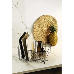 Resim Lidyahan Store Haus Ömür Boyu Paslanmaz Bulaşıklık Bulaşık Sepeti Tek Katlı Tabaklık Siyah 