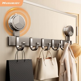 Resim Musurjoy 1 Adet Matkap Gerektirmeyen Sağlam Askı, Vantuzlu Montajlı, Şık Stil Alan Düzenleyici, Kıyafet ve Şapka Asma Kancası, Şemsiye Çanta Anahtarlık Rafı, Banyo Havlu Tutucu, Mutfak Yatak Odası Depolama İçin Uygun, Banyo Aksesuarı, Yaz Tatili Seçimi, Okula Dönüş Hediyesi 